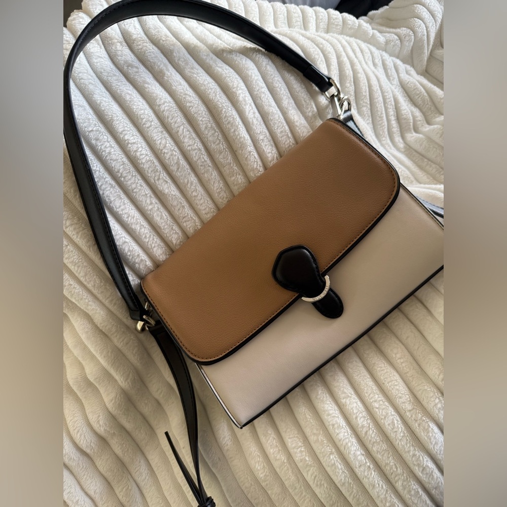 Nine West Brown and Black Shoulder Bag